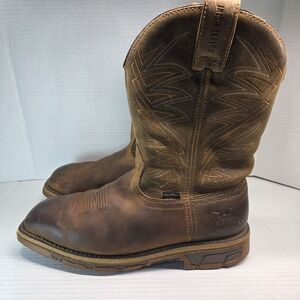 Irish Setter 83923 Pull-On‎ Work Boots Brown UltraDry EH SR Soft Toe Men's Sz 9D